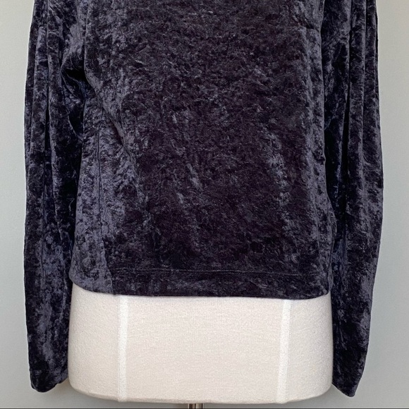 Free People Milan Crushed Velvet Layering Pullover Sweater Sweatshirt, XS - Picture 4 of 15